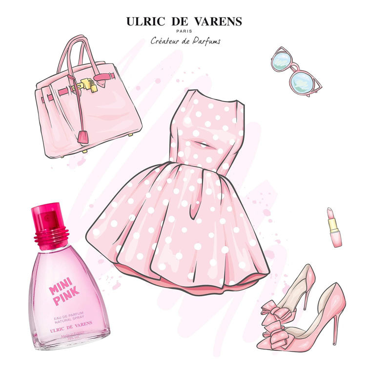 Imagen de Ulric De Varens Mini Pink Perfume de Mujer  25 mfrl