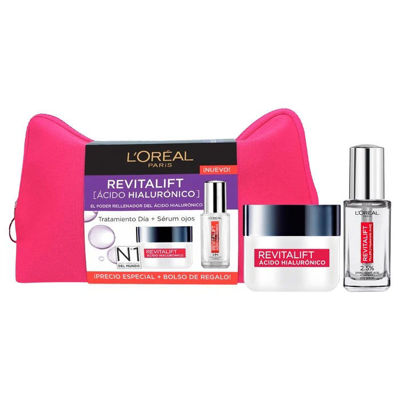 Mostrar detalles de L'Oreal Revitalift Pack Crema De Día FPS20 de 50ml + Sérum para Ojos de 20ml + Neceser DE REGALO Imagen de L'Oreal Revitalift Pack Crema De Día FPS20 de 50ml + Sérum para Ojos de 20ml + Neceser DE REGALO