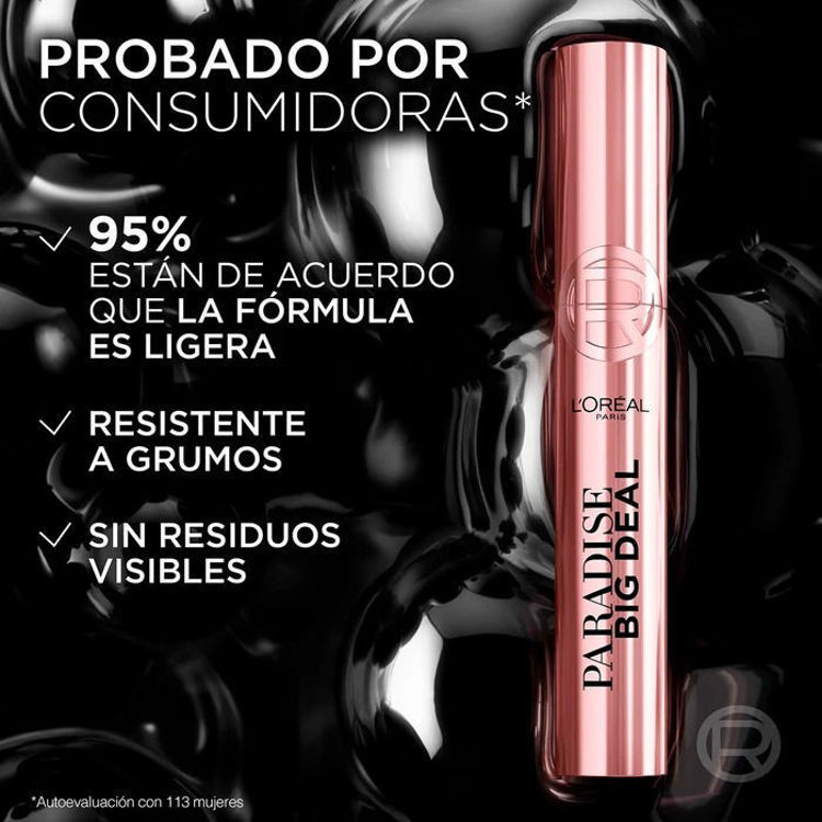 Imagen de L'Oréal Paradise Máscaras de Pestañas Big Deal Washable - Black