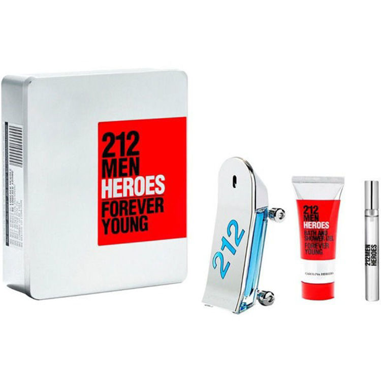 Imagen de Carolina Herrera 212 Men Heroes Estuche perfume  90 ml + Shower + Edt 10 ml