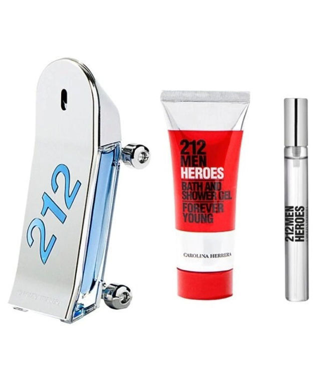 Imagen de Carolina Herrera 212 Men Heroes Estuche perfume  90 ml + Shower + Edt 10 ml