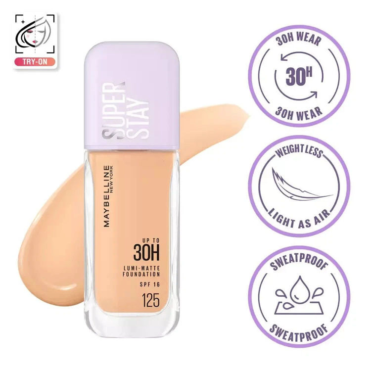 Imagen de Maybelline Base De Maquillaje Lumi-Matte 30H  - 125
