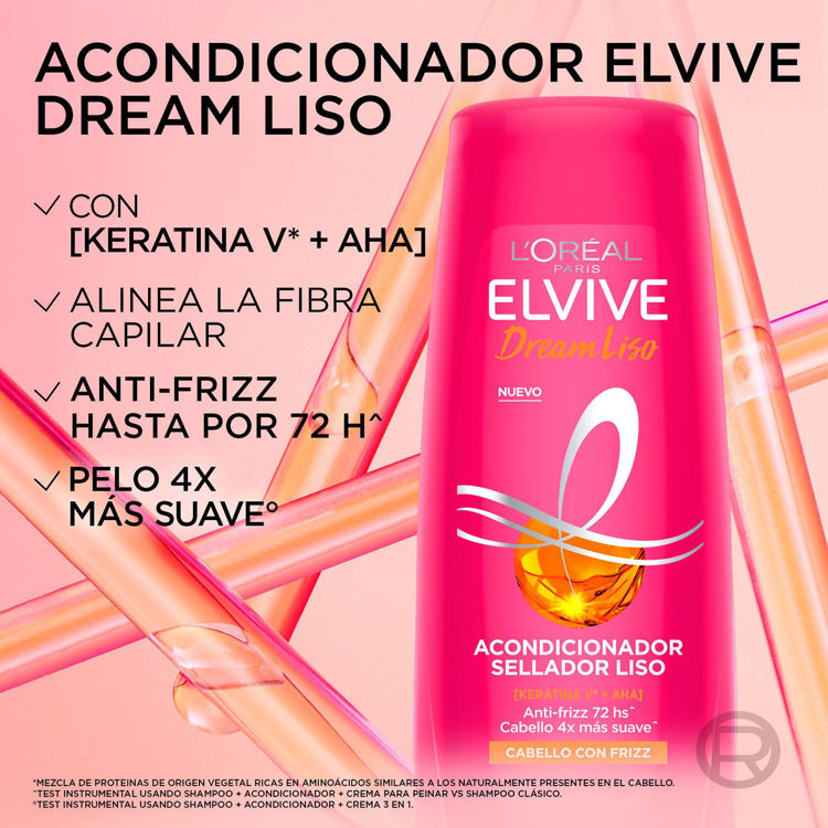 Imagen de Elvive Acondicionador Dream Liso Efecto Keratina 200 Ml