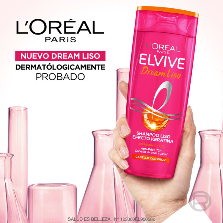 Imagen de Elvive Shampoo Dream Liso Efecto Keratina 370 ml