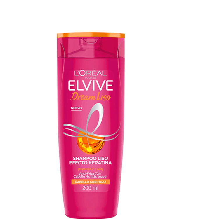 Imagen de Elvive Shampoo Liso Efecto Keratina 200 Ml