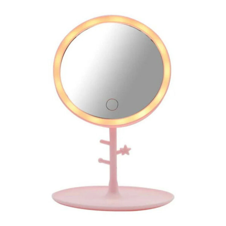 Imagen de Espejo Led Redondo Touch Con Perchita