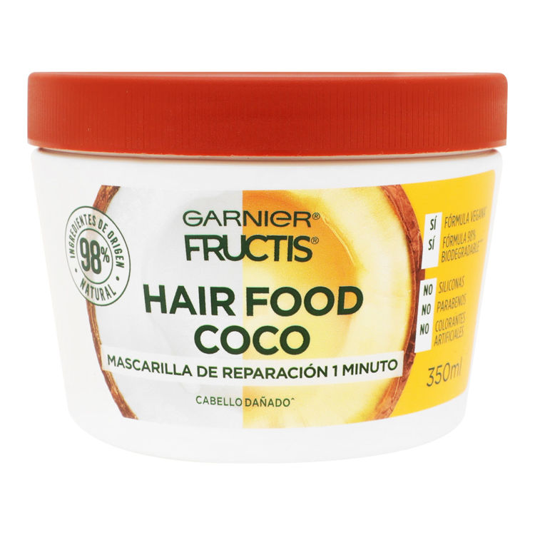 Imagen de Garnier Fructis Hair Food Mascarilla Reparación De Coco   350 ml
