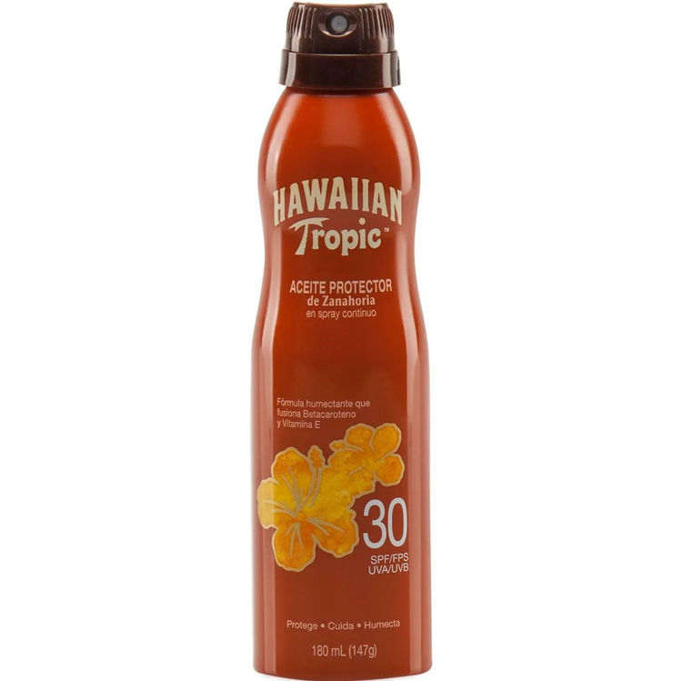 Imagen de Hawaiian Tropic Aceite Zanahoria Spray Fps 30  180 ml