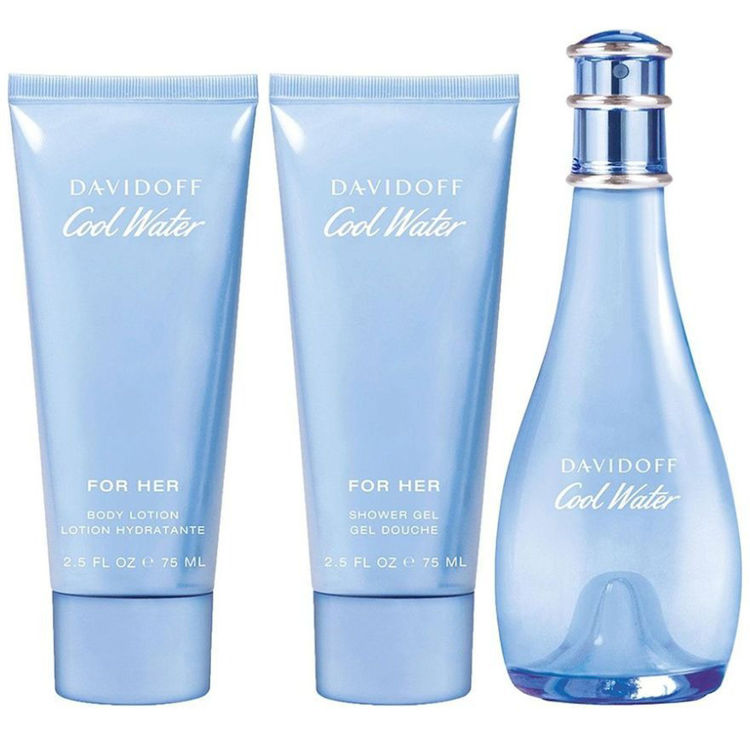 Imagen de Davidoff Cool Water Estuche Dama Edt 100 Ml + Shower + Body lotion