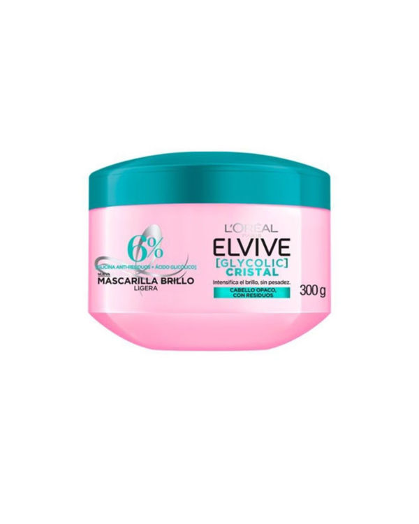 Imagen de Elvive Glycolic Cristal Mascarilla Brillo 300 Gr