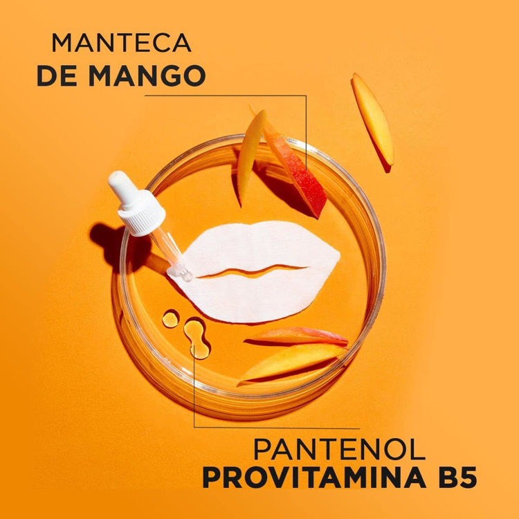 Imagen de Garnier Mascarilla De Tela Reparadora De Labios Secos Mango