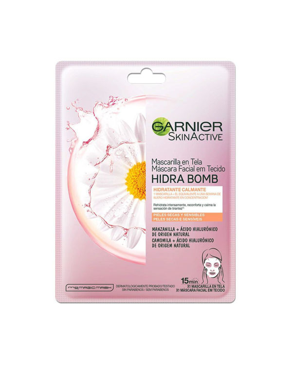 Imagen de Garnier Mascarilla Facial Efecto Hidra-Calmante Manzanilla