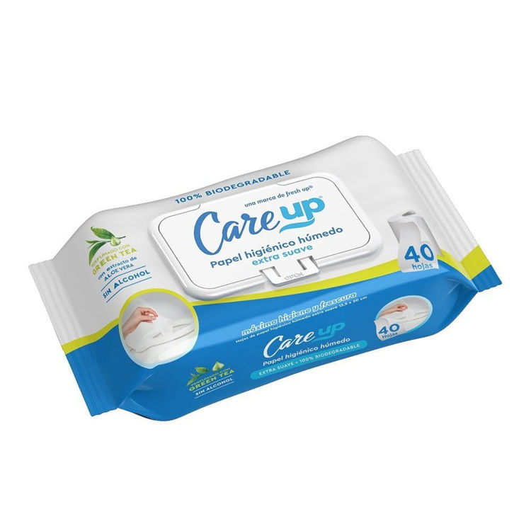 Imagen de Care Up Papel Húmedo  Bio Degradable 45 unidades - Aloe