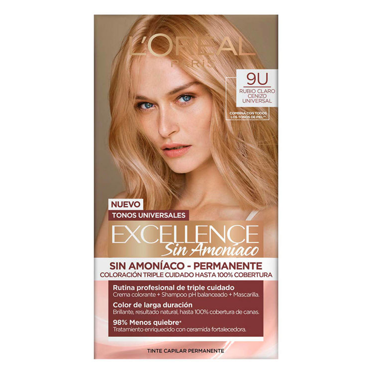 Imagen de Tinta Excellence Nudes Sin Amoniaco - 9U Rubio Claro Cenizo