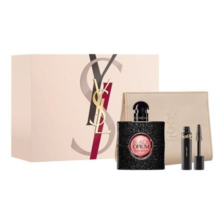Imagen de Yves Saint Laurent Black Opium Edp 50 ml  + Mini Máscara de Pestañas +  Necessaire
