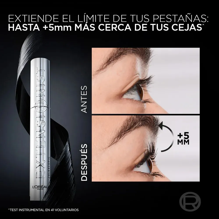 Imagen de Máscara de Pestañas  Telescopic Extensionist Blackest Black Washable