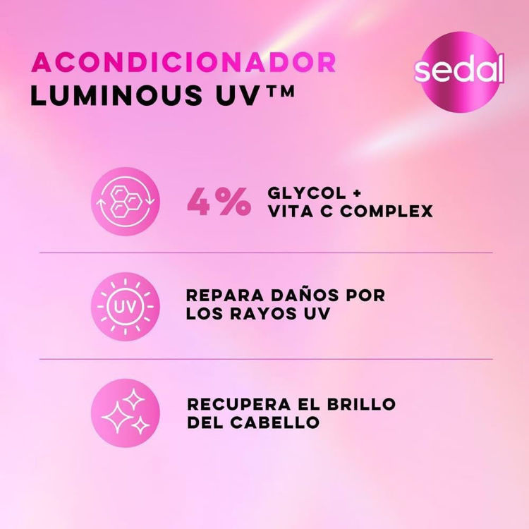 Imagen de Acondicionador  Sedal Luminous Uv 650 Ml